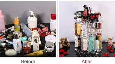 360 Degree Rotating Crystal Jewelry Cosmetic Perfumes