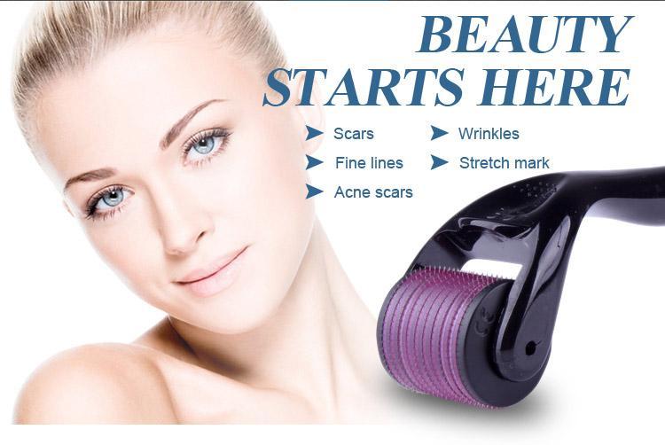 Pack of 2 Derma Roller - 0.5MM For Wrinkles, Acne Scar Removal,