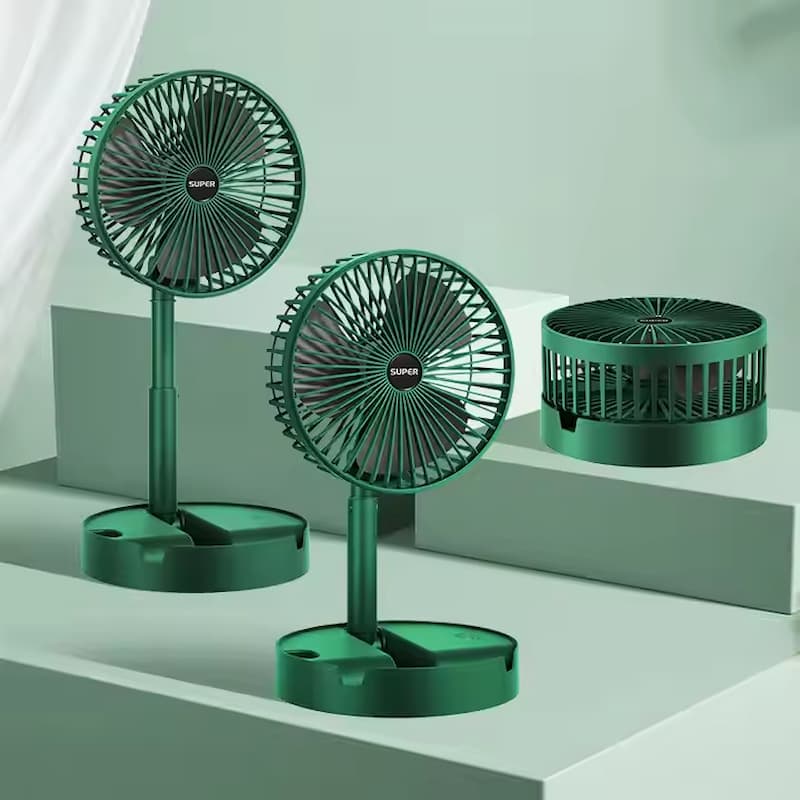 Portable Rechargeable Telescopic Folding Fan