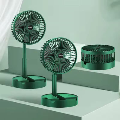 Portable Rechargeable Telescopic Folding Fan