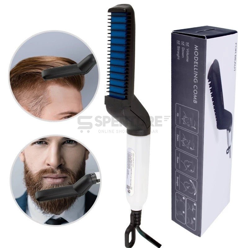 Men Quick Beard Straightener Multifunctional Electric Ionic