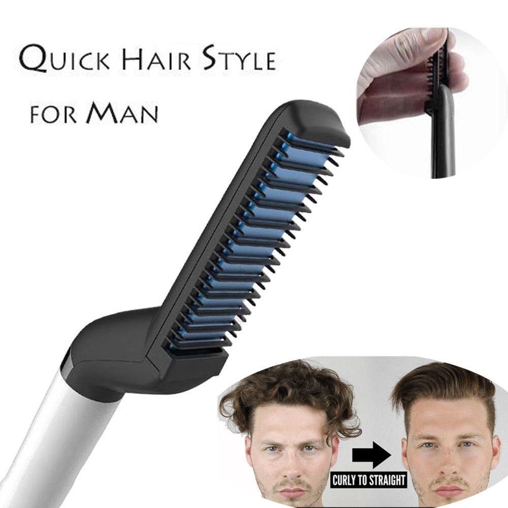 Men Quick Beard Straightener Multifunctional Electric Ionic