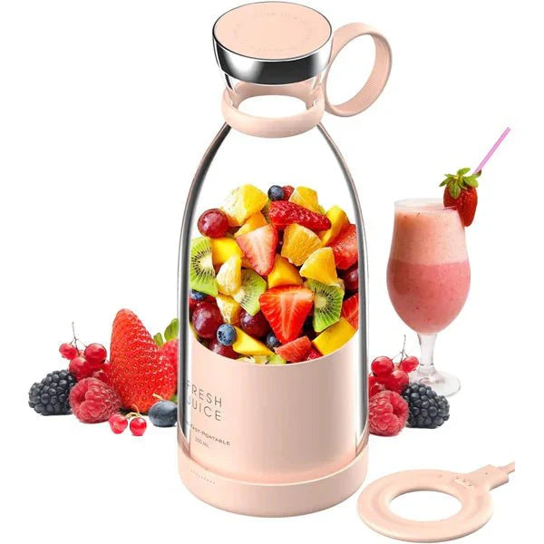 Portable Electric Bottle Juicer For Shakes And Smoothies - Mini Fast Portable Juicer