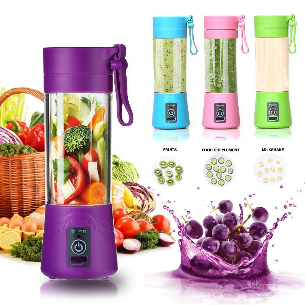 USB Rechargeable Juicer Blender 4 Blades Multi