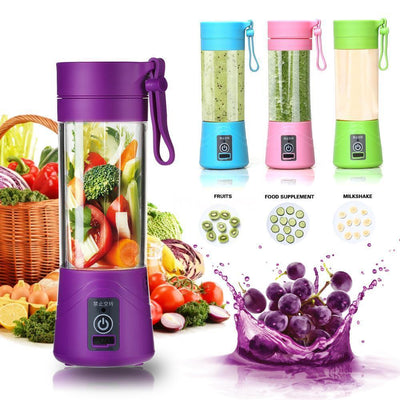 USB Rechargeable Juicer Blender 4 Blades Multi