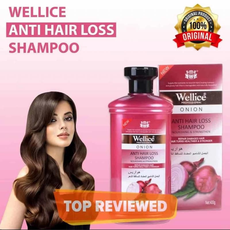 Wellice Onion Anti Hair Loss Shampoo 400ml